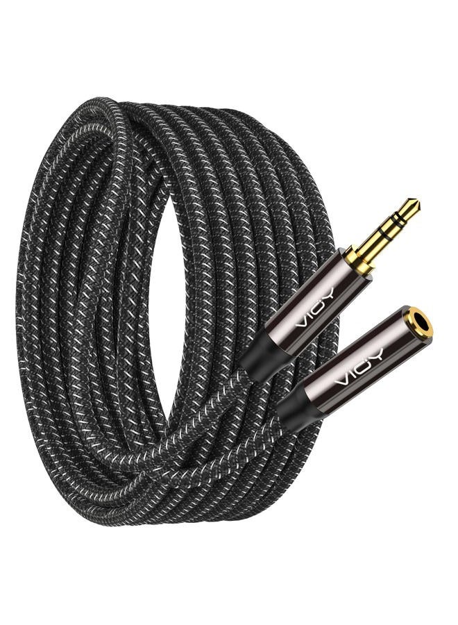 VIOY Headphone Extension Cable 20 FT,[Copper Shell, Hi-Fi Sound] 3.5 mm Male to Female Stereo Audio Cable Nylon Braided Aux Cord for Smartphones, Tablets, Media Player - Image 1